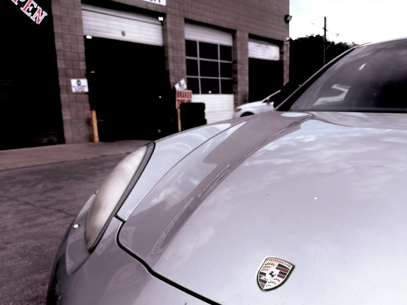 Used car outside B3nji's Auto Repair ready for a pre-purchase inspection